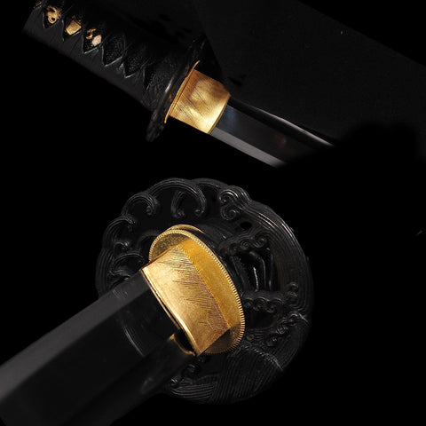 Hand Forged Japanese Samurai Katana Sword O-Kissaki 1095 Carbon Steel Clay Tempered Blade Suguha Hazuya Polish-COOLKATANA-SL-1386-U