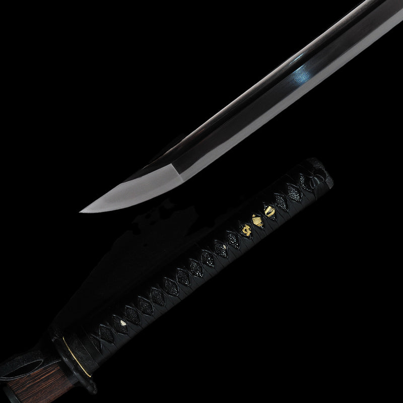 Hand Forged Japanese Samurai Katana Sword O-Kissaki 1095 Carbon Steel Clay Tempered Blade Suguha Hazuya Polish - COOLKATANA 