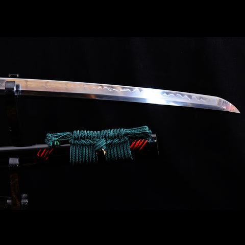 Hand Forged Japanese Samurai Sword Clay Tempered Katana 1095 Carbon Steel Mirrorlike Shiny Blade-COOLKATANA-SL-819-U