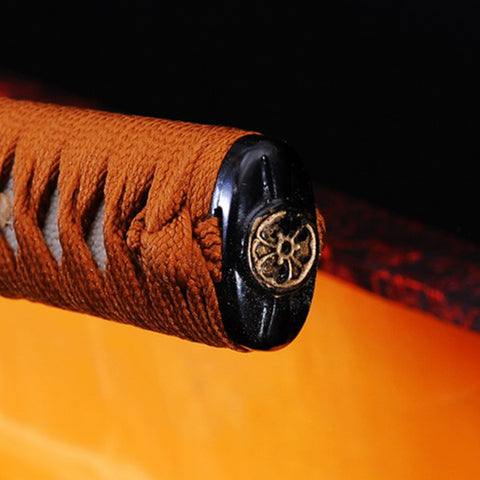 Hand Forged Japanese Samurai Sword Clay Tempered Katana 1095 High Carbon Steel Blade Hand-Drawn Saya-COOLKATANA-SL-761-U