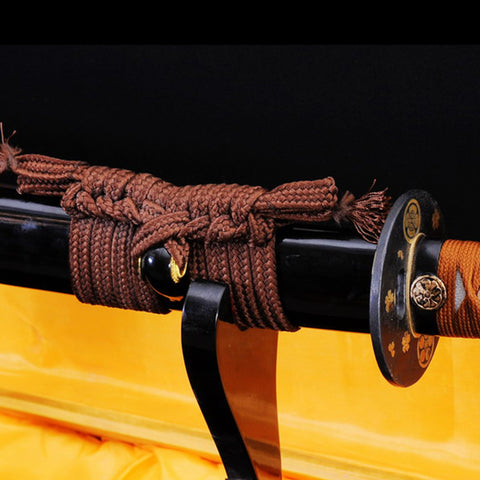 Hand Forged Japanese Samurai Sword Clay Tempered Katana 1095 High Carbon Steel Blade Hand-Drawn Saya-COOLKATANA-SL-761-U