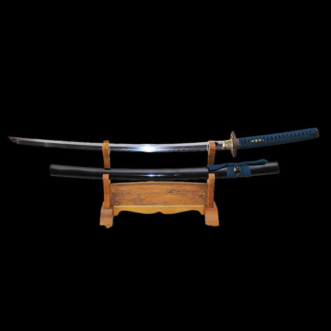 Hand Forged Japanese Samurai Sword Clay Tempered Katana 1095 Steel Tiger Tsuba Full Tang-COOLKATANA-SL-905-U