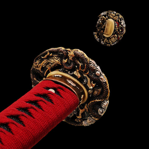 Hand Forged Japanese Samurai Sword Clay Tempered Katana Full Rayskin Saya-COOLKATANA-SL-837-U