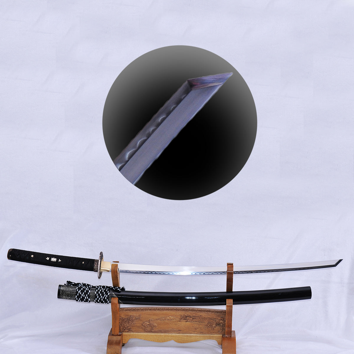 Handgeschmiedetes Japanisches Samurai Schwert Ton Geh rtetes Katana Handgeschmiedetes Japanisches Samurai Schwert Ton Geh rtetes Katana