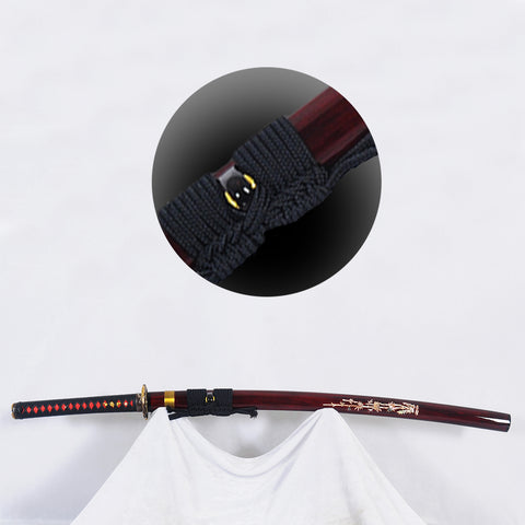Hand Forged Japanese Samurai Sword Clay Tempered Katana With Kozuka Shell Saya-COOLKATANA-SL-811-U