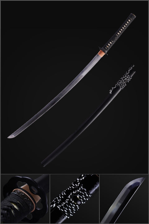 Hand Forged Japanese Samurai Sword High Hardness High Toughness Tool Steel Vacuum+Cryogenic-COOLKATANA-ZS-0014-U