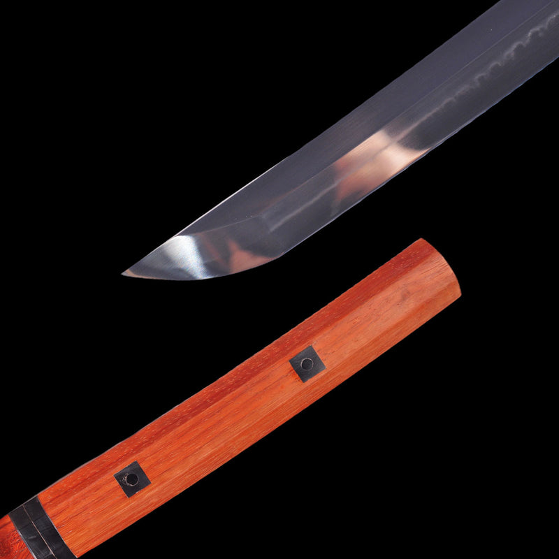 Hand Forged Japanese Shirasaya Katana Sword 1095 Carbon Steel Clay Tempered - COOLKATANA 