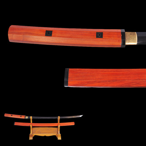 Hand Forged Japanese Shirasaya Katana Sword 1095 Carbon Steel Clay Tempered-COOLKATANA-SL-1159-U