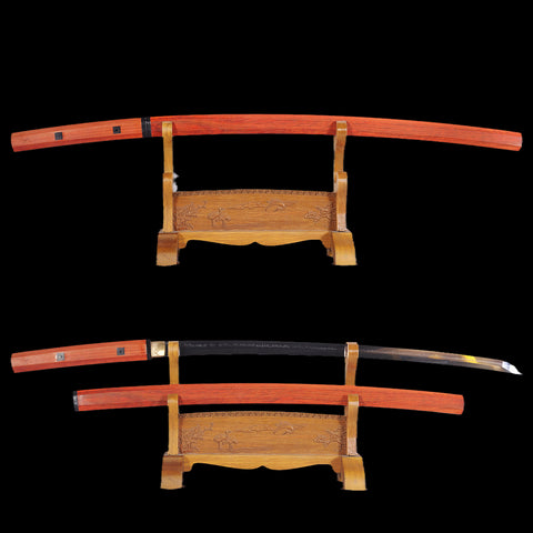 Hand Forged Japanese Shirasaya Katana Sword 1095 Carbon Steel Clay Tempered-COOLKATANA-SL-1159-U