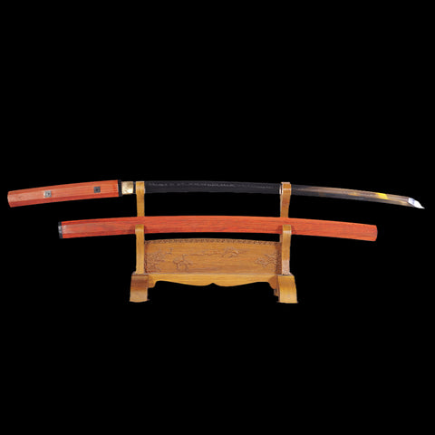 Hand Forged Japanese Shirasaya Katana Sword 1095 Carbon Steel Clay Tempered-COOLKATANA-SL-1159-U