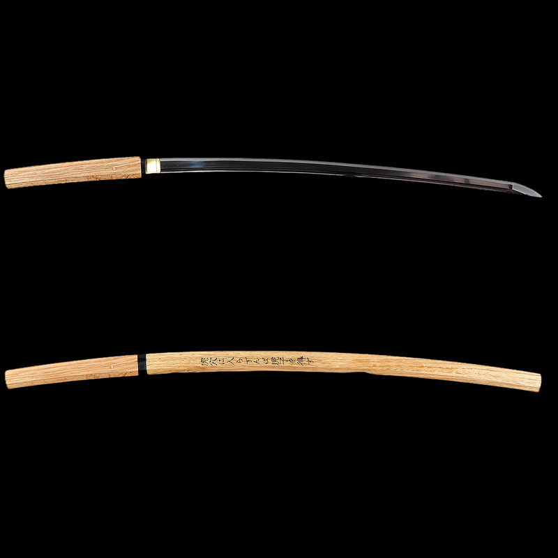 Hand Forged Japanese Shirasaya Katana Sword 1095 High Carbon Steel Clay Tempered Hazuya Polish - COOLKATANA 