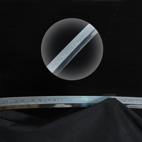 Hand Forged Japanese Shirasaya Katana Sword 1095 High Carbon Steel Clay Tempered-COOLKATANA-SL-1411-U