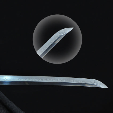 Hand Forged Japanese Shirasaya Katana Sword 1095 High Carbon Steel Clay Tempered-COOLKATANA-SL-1411-U