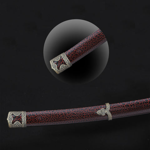 Hand Forged Japanese Tachi Sword 1095 High Carbon Steel Clay Tempered-COOLKATANA