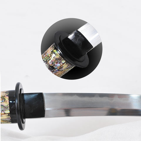 Hand Forged Japanese Tanto Sword O-Kissaki Honsanmai Clay Tempered Osoraku Shell Saya-COOLKATANA-SL-1334-U