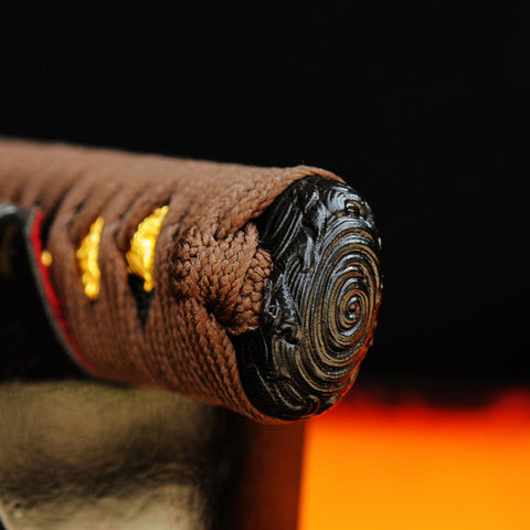 Hand Forged Japanese Tanto Sword Short Sword 1095 Carbon Steel Clay Tempered Hazuya Polished-COOLKATANA-SL-318-U