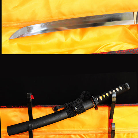 Hand Forged Japanese Tanto Sword Short Sword 1095 Carbon Steel Clay Tempered Sharp-COOLKATANA