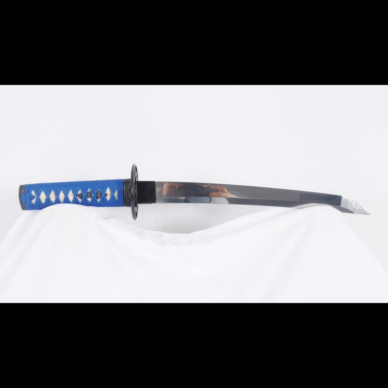Hand Forged Japanese Tanto Sword Short Sword 1095 High Carbon Steel Full Tang Sharp Iron Tsuba - COOLKATANA 