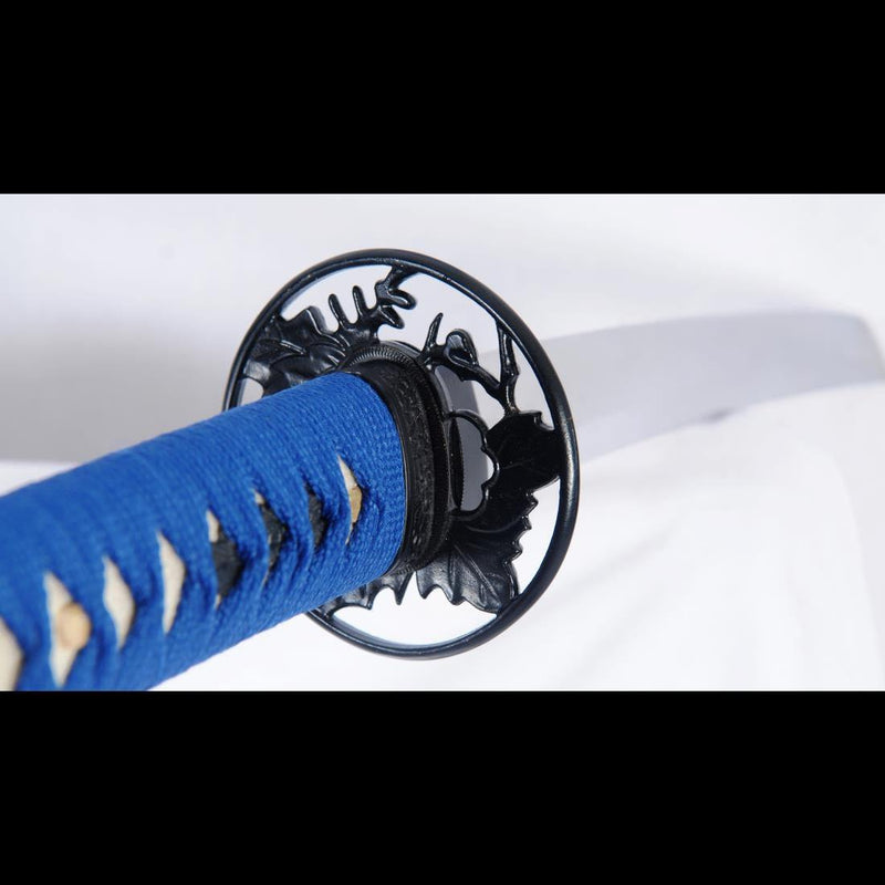 Hand Forged Japanese Tanto Sword Short Sword 1095 High Carbon Steel Full Tang Sharp Iron Tsuba - COOLKATANA 