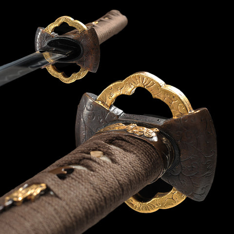 Hand Forged Japanese Wakizashi Sword 1095 High Carbon Steel Clay Tempered Full Tang-COOLKATANA