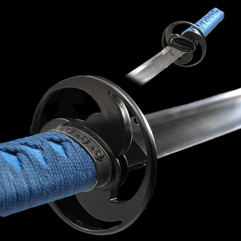 Hand Forged Japanese Wakizashi Sword 1095 High Carbon Steel Full Tang Iron Tsuba Functional-COOLKATANA
