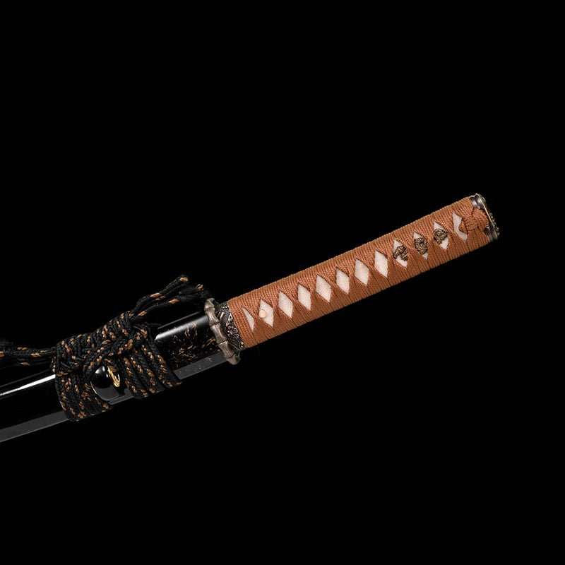 Hand Forged Japanese Wakizashi Sword Damascus Folded Steel Full Tang - COOLKATANA 