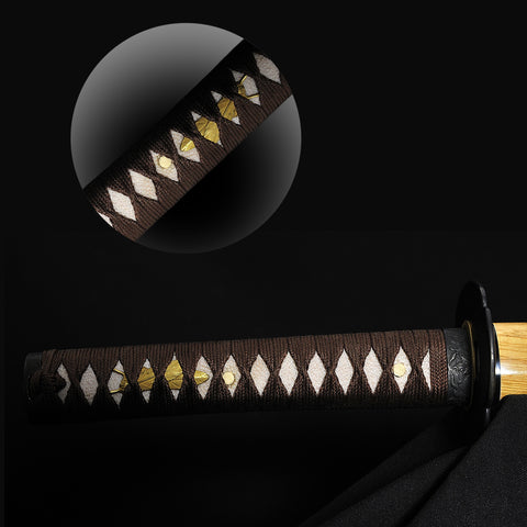Hand Forged Japanese Wakizashi Sword Folded Steel Blade Razor Sharp Iron Fittings-COOLKATANA-SL-1406-U