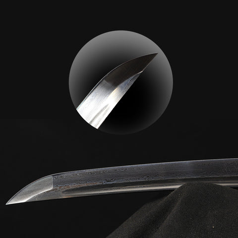 Hand Forged Japanese Wakizashi Sword Folded Steel Blade Razor Sharp Iron Fittings-COOLKATANA-SL-1406-U