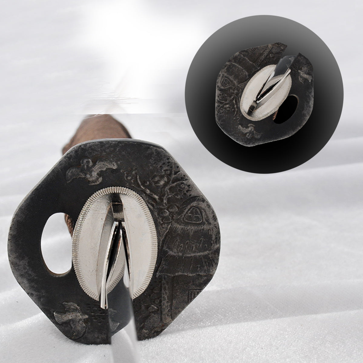 Hand Forged Japanese Wakizashi Sword Folded Steel Feathered-Pattern An ...