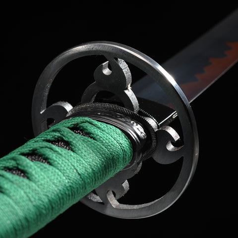 Hand Forged Japanese Wakizashi Sword Short Sword Clay Tempered 1095 Steel Black Blade Functional-COOLKATANA-SL-1217-U