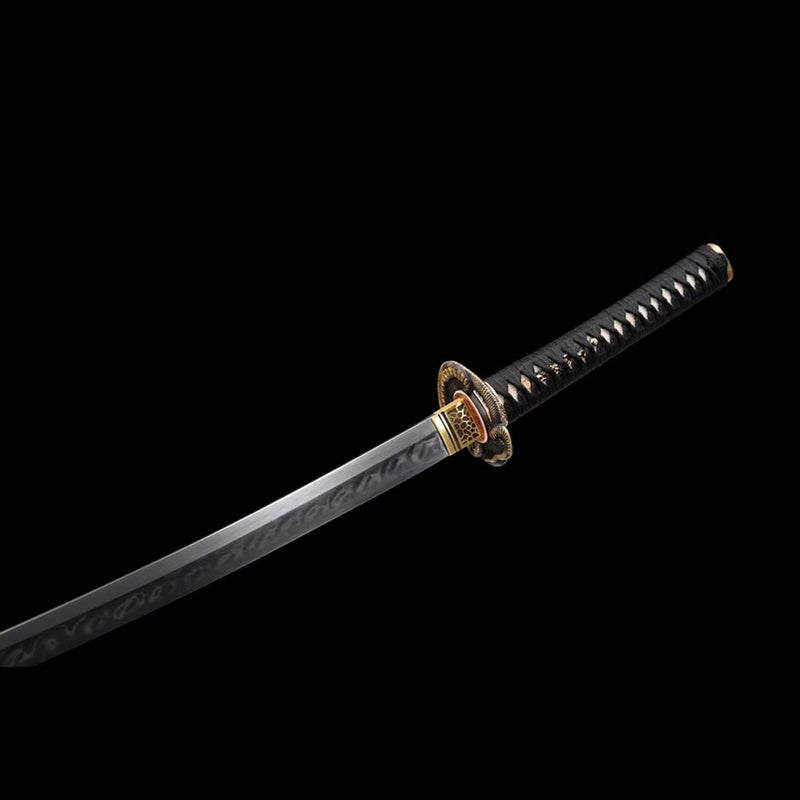 T10 Steel Blade Katana Sword Gunome Hamon Yamata no Orochi Tsuba - COOLKATANA 