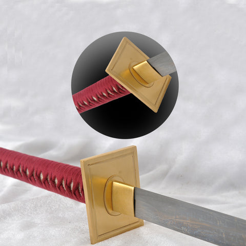 Hand Forged Kenshi Katana Sword In Mortal Kombat X Folded Steel Clay Tempered Battle Ready-COOLKATANA-SL-1209QQ-U