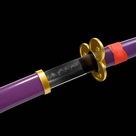 one piece roronoa zoro anime katana Enma Sword 1095 High Carbon Steel Clay Tempered SL-1418-U COOLKATANA 23