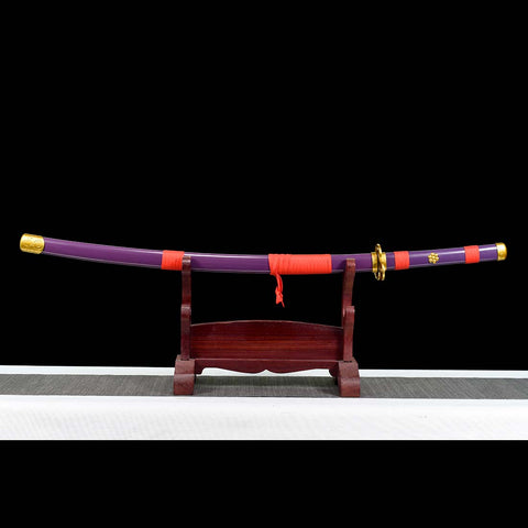 one piece roronoa zoro anime katana Enma Sword 1095 High Carbon Steel Clay Tempered SL-1418-U COOLKATANA 6
