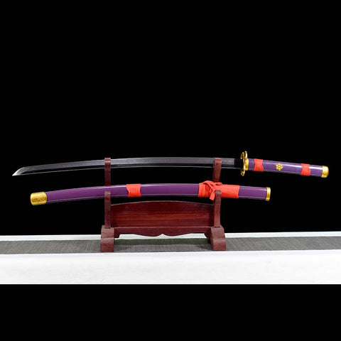 one piece roronoa zoro anime katana Enma Sword 1095 High Carbon Steel Clay Tempered SL-1418-U COOLKATANA 4