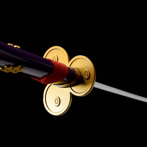 one piece roronoa zoro anime katana Enma Sword 1095 High Carbon Steel Clay Tempered Hand Hand Tsuba Fitting SL-1418-U COOLKATANA 15