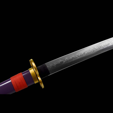 one piece roronoa zoro anime katana Enma Sword 1095 High Carbon Steel Clay Tempered Hand SL-1418-U COOLKATANA 16