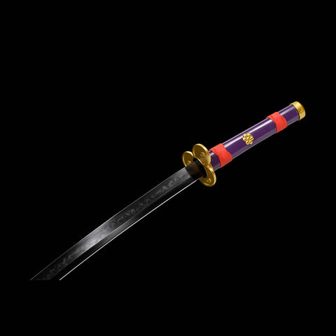 one piece roronoa zoro anime katana Enma Sword 1095 High Carbon Steel Clay Tempered Hand SL-1418-U COOLKATANA 10