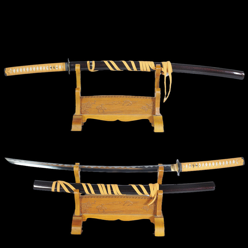 Hand Forged Rurouni Kenshin's Sakabato Katana Japanese Sword Reversed Cutting Edge 1095 Steel Battle Ready - COOLKATANA 