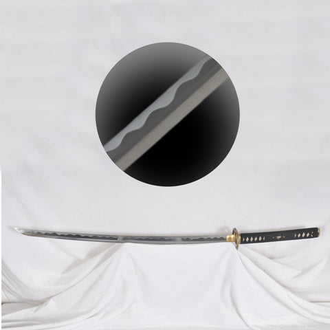 Hand Forged Rurouni Kenshin Sakabato Katana Sword 1095 Steel Reversed Cutting Edge Black Battle Ready-COOLKATANA