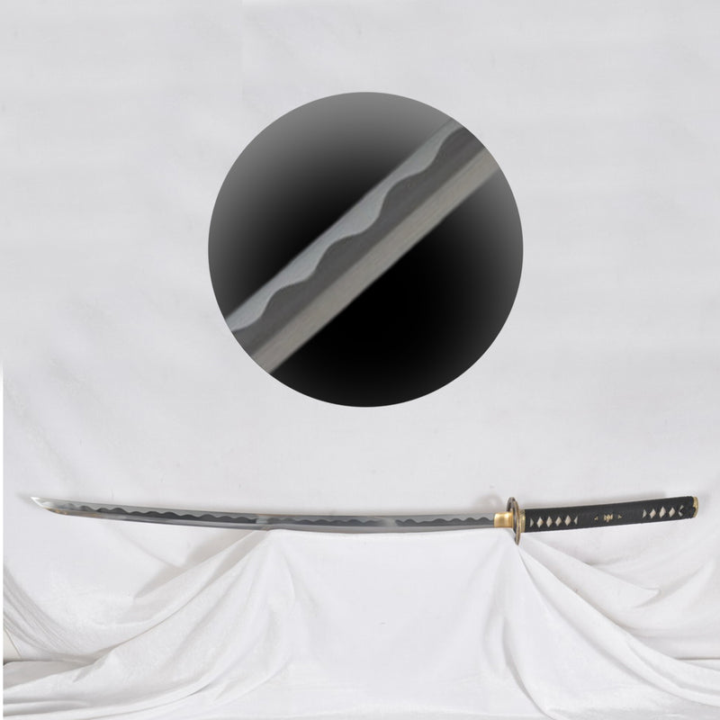 Hand Forged Rurouni Kenshin??s Sakabato Katana Sword 1095 Steel Reversed Cutting Edge Black Battle Ready - COOLKATANA 
