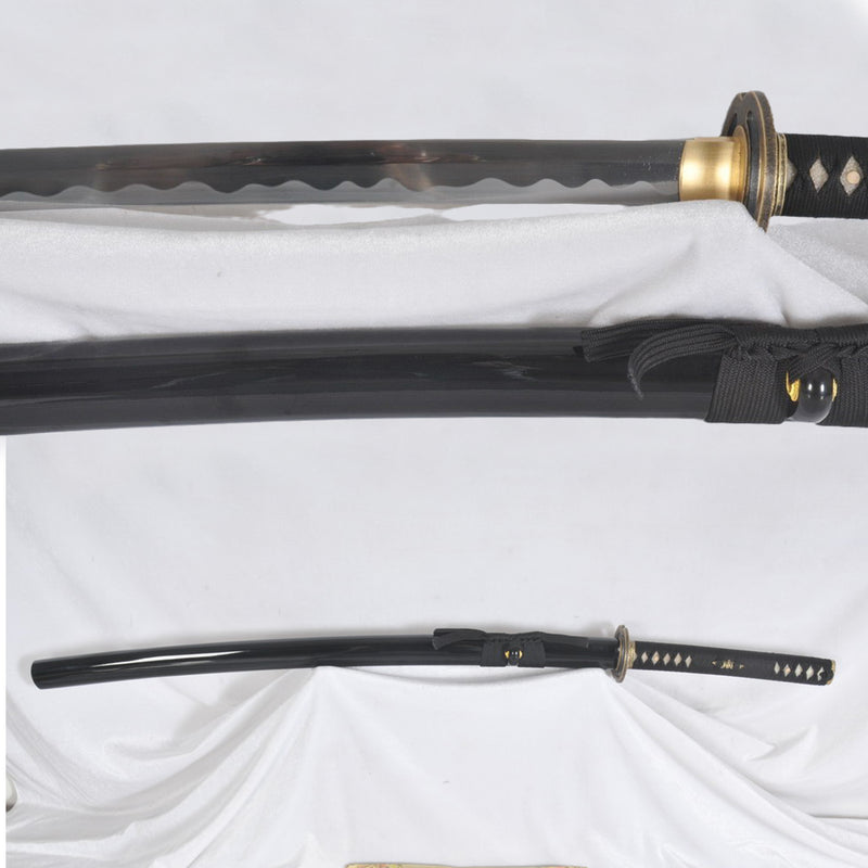 Hand Forged Rurouni Kenshin??s Sakabato Katana Sword 1095 Steel Reversed Cutting Edge Black Battle Ready - COOLKATANA 