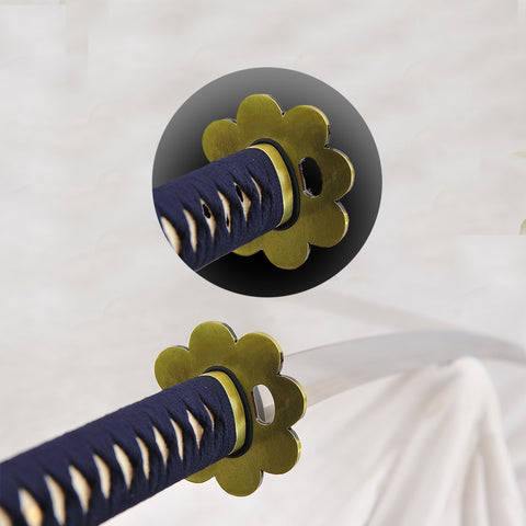 one piece roronoa zoro anime katana Shusui Sword 1095 Carbon Steel Clay Tempered Tsuba Fitting SL-1343 3