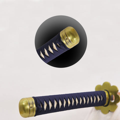 one piece roronoa zoro anime katana Shusui Sword 1095 Carbon Steel Clay Tempered Tsuba SL-1343 4