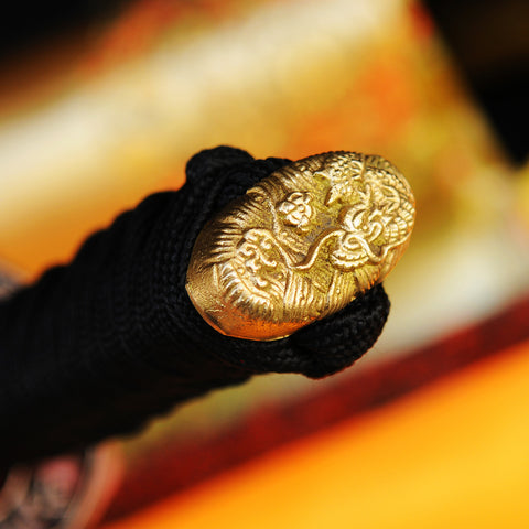 Hand Forged Tanto Sword Clay Tempered Japanese Short Sword 1095 Carbon Steel Battle Ready-COOLKATANA-SL-736-U