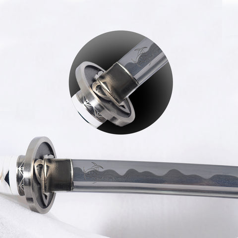 Hand Forged Walking Dead Michonne Katana Sword Zombie Killer Folded Steel Battle Ready-COOLKATANA-SL-1261-U