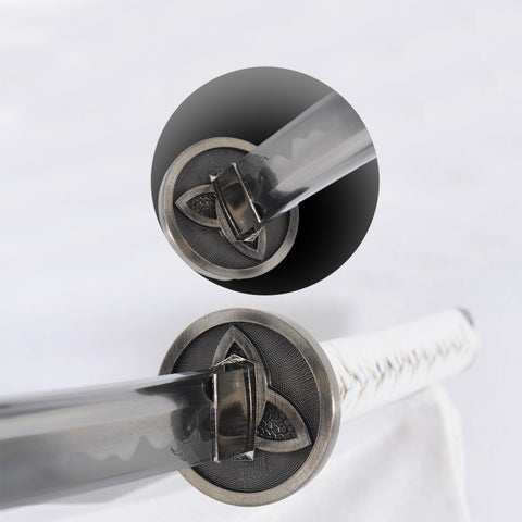 Hand Forged Walking Dead Michonne Katana Sword Zombie Killer Folded Steel Battle Ready-COOLKATANA-SL-1261-U