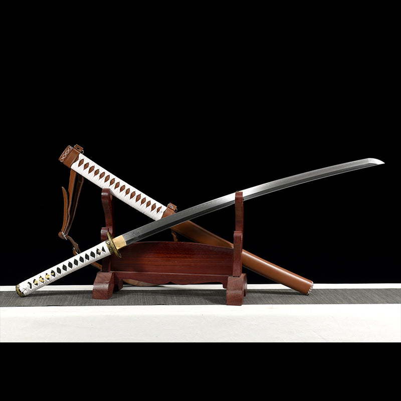 KOSxBO Walking Dead Ninja-Schwert – Michonne Katana 104 Cm, Zombie Hunter Edition, Deko-Schwert Aus Edelstahl Für Cosplay & LARP KOSxBO Walking Dead Ninja-Schwert – Michonne Katana 104 Cm, Zombie Hunter Edition, Deko-Schwert Aus Edelstahl Für Cosplay & LARP