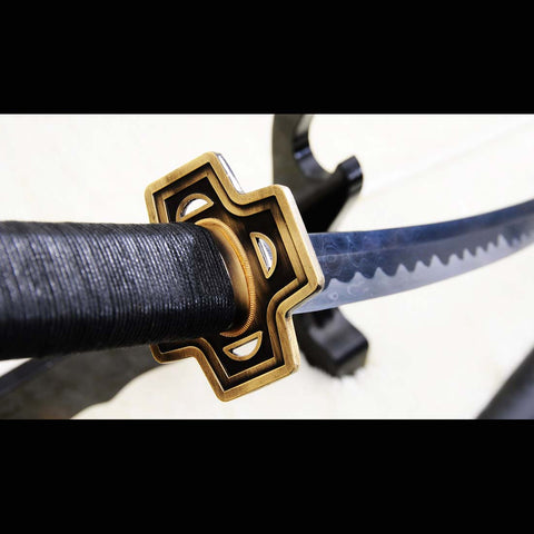 Hand Forged Yubashiri Sword Anime Roronoa Zoro One Piece Battle Ready Clay Tempered-COOLKATANA