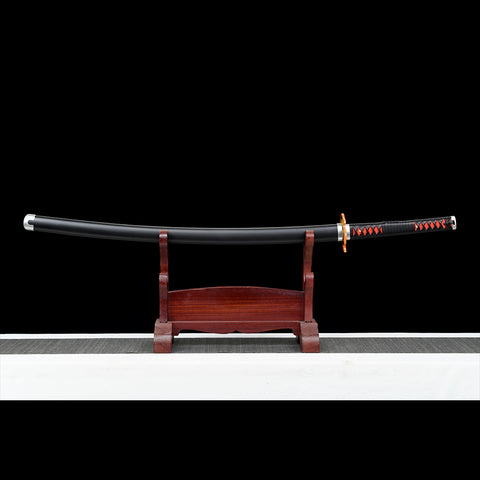 1095 High Carbon Steel Black Demon Slayer Tanjiro Nichirin 3rd Generation Katana Sword for Sale